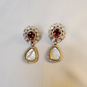 Mop, Ad and Kundan Earrings